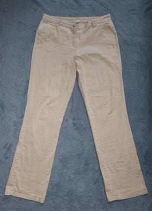 Коттоновые брюки прямого кроя1 фото