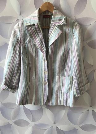 Жакет піджак льон