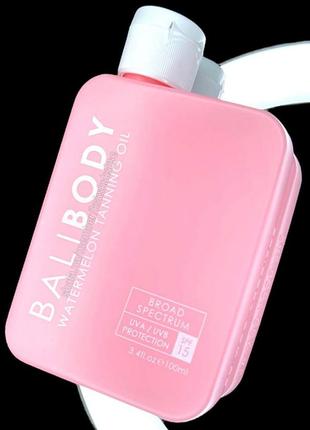 Масло, масло для загара balibody watermelon tanning oil spf 15