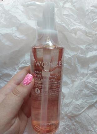 Олія для обличчя tony moly wonder apricot seed deep cleansing oil1 фото