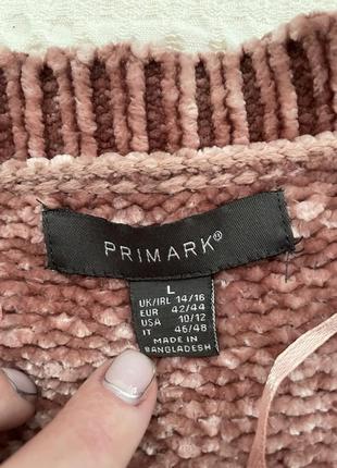 Розовый свитер primark