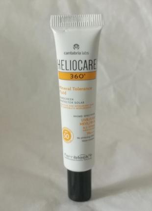 Солнцезащитный минеральный крем-флюид spf50 для чувствительной кожи heliocare, 5 мл2 фото