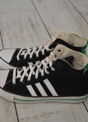 Adidas чоловічі високі кросівки чорно білого кольору оригінал 44.5 розмір3 фото
