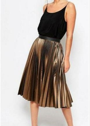 Розкішна брендова спідниця юбка пліссе3 фото