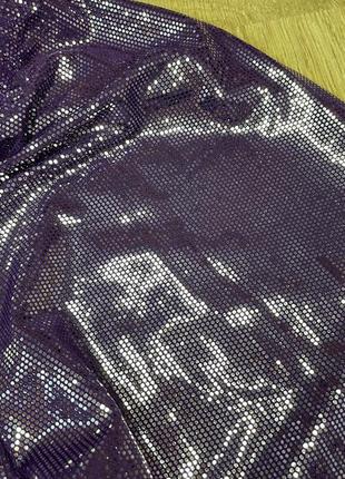 Штани диско жіночі лосини фіолетові блискучі на резинці косплей cosplay3 фото
