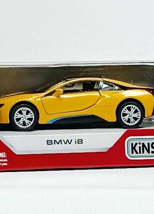Машинка kinsmart "bmw i8" жовта kt5379wc2 фото