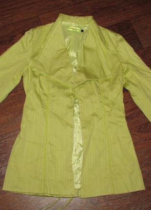 Брендовый нежно салатовый пиджак жакет куртка antoine lili paris оригинал!
