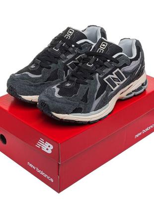 Кросівки чоловічі / жіночі чорні замшеві new balance 1906 black protection pack