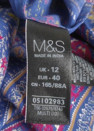 Блуза m&s indigo віскоза8 фото