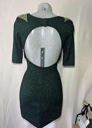 Женское фирменное коктейльное платье с люрексовой нитью