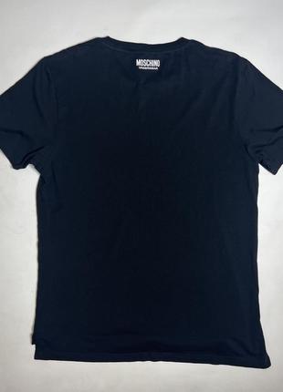 Мужская футболка moschino с лампасами3 фото