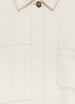 Оверсайз джинсовая куртка, рубашка, pull bear (zara), коллекция 2023 года, размер xs5 фото