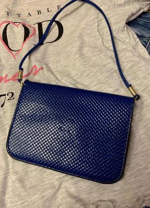 Фирменная синяя сумка кросс-боди accessorize,сумочка через плечо4 фото
