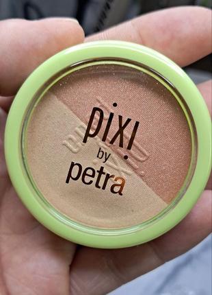 Хайлатер-рум'яна pixi beauty beauty blush duo in peach honey