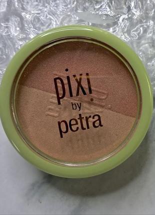 Хайлатер-румяна pixi beauty beauty blush duo in peach honey2 фото