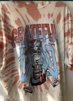 Футболка grateful dead tie dye oversized от h&m3 фото