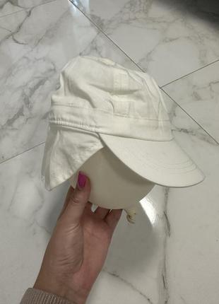 Классная кепка h&m, панама кепка, панамка, кепка с защитой, белая кепка3 фото