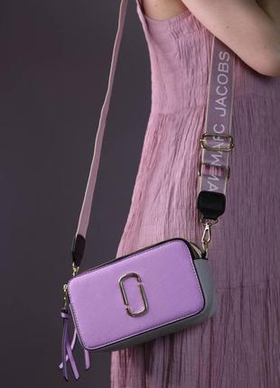 Сумка marc jacobs lilac/white 2