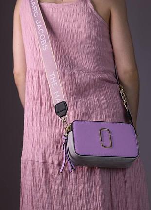 Сумка marc jacobs lilac/white 4