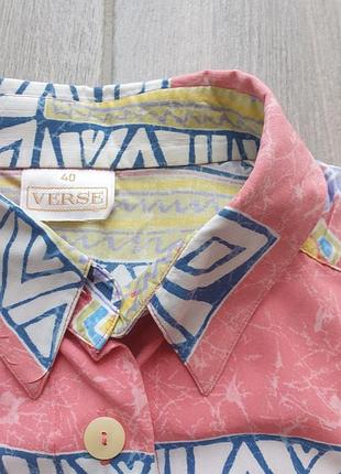 Блузка рубашка цветная, размер м-l3 фото