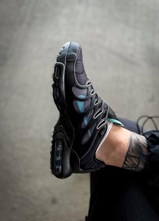 Кросівки чоловічі / жіночі чорні nike tn terrascape "black/blue"6 фото
