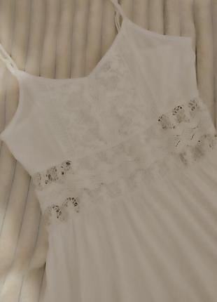 Белое легкое сарафан платье7 фото
