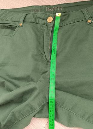 Штани штанішки зелені брюки штанці джинс джинси класичні натуральні gina benotti10 фото
