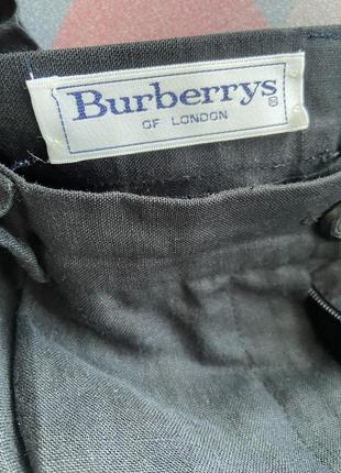 Класичні чорні лляні брюки burberry оригінал3 фото