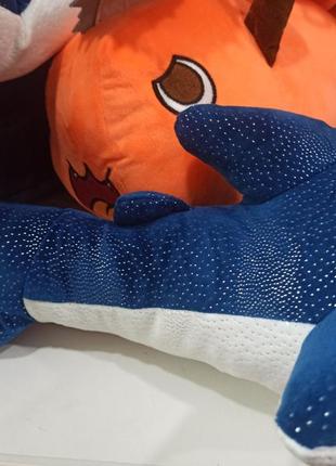 Мягкая игрушка темно синяя акула блестящая  «акула брюс» 50 см5 фото