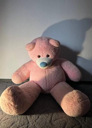 Плюшевый медведь розовый1 фото