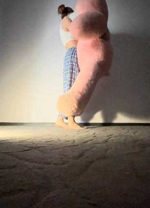 Плюшевый медведь розовый3 фото