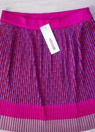 Юбка плиссе фуксия