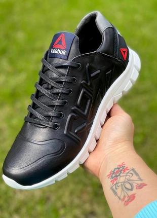 Кроссовки core reebok натуральная кожа. мужские кроссовки рибок кожаные кроссовки