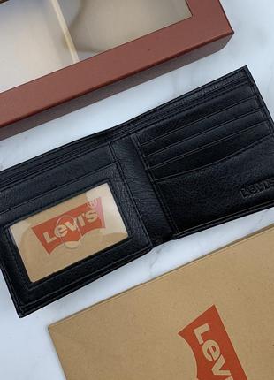 Чоловічий шкіряний набір ремінь левіс та гаманець levi’s3 фото