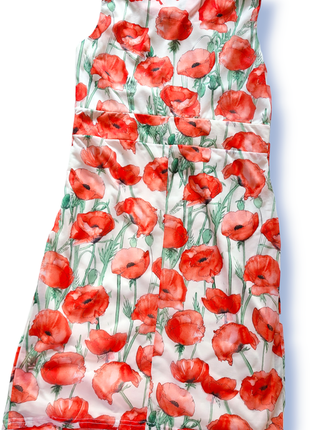 Літній розпродаж! сарафан маки, акварельні квіти, принт7 фото