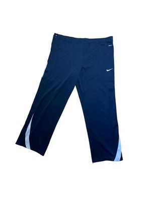 Nike fit мужские спортивные штаны темно синие xl