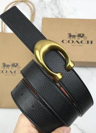 Жіночий ремінь coach у подарунковому наборі1 фото