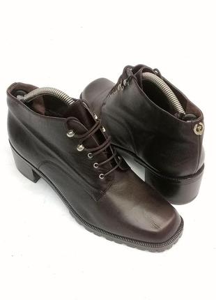 Studio pollini винтажные ботинки квадратный носок шнуровка тракторная подошва