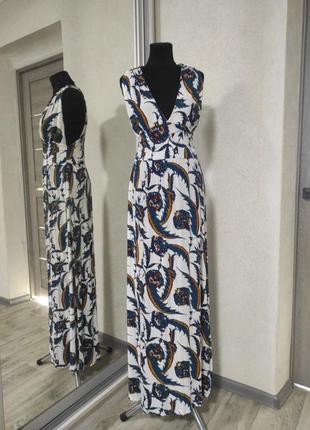 Новое сток трикотажное платье макси сарафан в пол h&amp;m1 фото