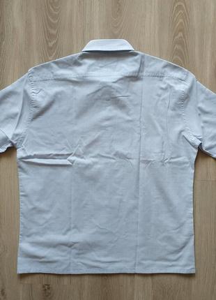 Рубашка с коротким рукавом yves saint laurent pour bomme, размер xl, состояние отличное2 фото