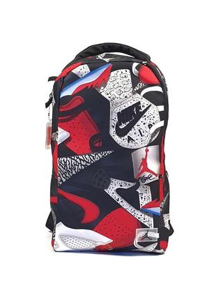 Рюкзак/сумка air jordan retro 3 backpack black gym red cement for sale graphics backpack