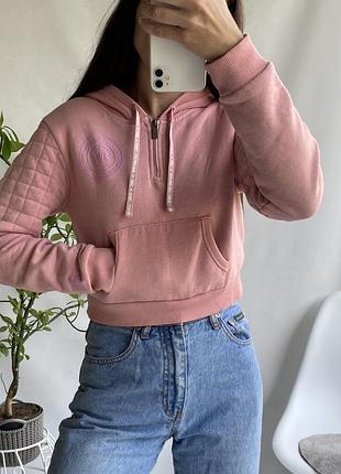 Кофта с капьюшоном/укорочение худи/толстовка