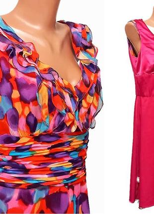 Шовкове гарне плаття на підкладці tahari arthur s. levine9 фото