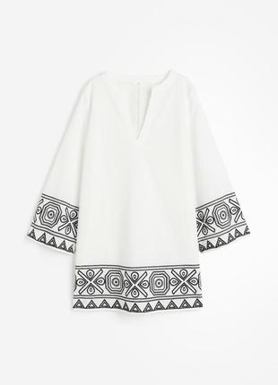 Платье-туника с вышивкой h&m,p.m-l5 фото