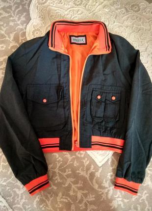 Куртка, бомпер, оранжевого кольору