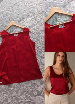 100% шовк яскравий шовковий топ samoon