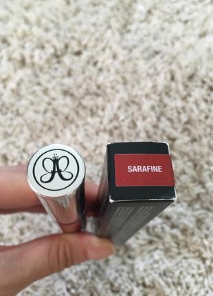 Жидкая матовая помада anastasia beverly hills liquid lipstick sarafine4 фото