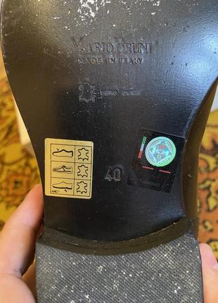 Мужские туфли mario bruni черные италия