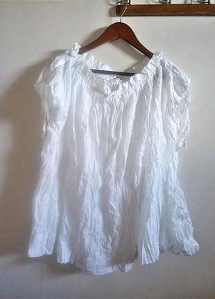 56-58 р стильная натуральная блузка 56-58 р стильная натуральная блузка sisley новая в упа...