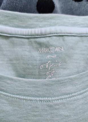 Marc cain ANN love красивая базовая льняная футболка,размер 46 фото